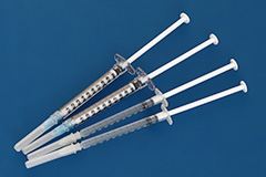 Four syringes
